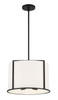 CRYSTORAMA CAR-9204-BK Carlyn 4 Light Black Pendant