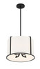 CRYSTORAMA CAR-9204-BK Carlyn 4 Light Black Pendant