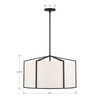 CRYSTORAMA CAR-9206-BK Carlyn 6 Light Black Pendant