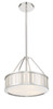 CRYSTORAMA KEN-8303-PN Kendal 3 Light Polished Nickel Pendant