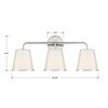 CRYSTORAMA FUL-913-PN Fulton 3 Light Polished Nickel Bathroom Vanity