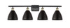 INNOVATIONS 516-4W-BAB-MBD-75-BK-LED 4-Light Bath Vanity Light Black Antique Brass