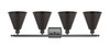 INNOVATIONS 516-4W-BK-MBC-8-BK 4-Light Bath Vanity Light Matte Black