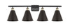 INNOVATIONS 516-4W-BAB-MBC-8-BK 4-Light Bath Vanity Light Black Antique Brass