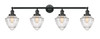 INNOVATIONS 215-BK-G664-7 4-Light Bath Vanity Light Matte Black