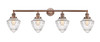 INNOVATIONS 215-AC-G664-7 4-Light Bath Vanity Light Antique Copper