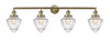 INNOVATIONS 215-AB-G664-7 4-Light Bath Vanity Light Antique Brass