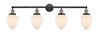 INNOVATIONS 215-BAB-G661-7-LED 4-Light Bath Vanity Light Black Antique Brass