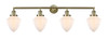 INNOVATIONS 215-AB-G661-7-LED 4-Light Bath Vanity Light Antique Brass