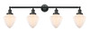 INNOVATIONS 215-BK-G661-7 4-Light Bath Vanity Light Matte Black