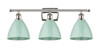 INNOVATIONS 516-3W-PN-MBD-75-SF 3-Light Bath Vanity Light Polished Nickel