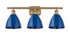 INNOVATIONS 516-3W-BB-MBD-75-BL 3-Light Bath Vanity Light Brushed Brass