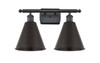 INNOVATIONS 516-2W-BK-MBC-8-BK-LED 2-Light Bath Vanity Light Matte Black