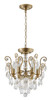 BETHEL INTERNATIONAL BET61X 6-Light Chandelier, Antique Brass