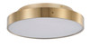 BETHEL INTERNATIONAL FT103FM16BR 1-Light LED Flush Mount, Brass