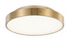 BETHEL INTERNATIONAL FT103FM16BR 1-Light LED Flush Mount, Brass