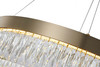BETHEL INTERNATIONAL FT93C32G 1-Light LED Chandelier, Gold