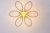 BETHEL INTERNATIONAL OC11F22BR 6-Light LED Flush Mount, Brass