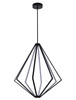 BETHEL INTERNATIONAL WE03C32BK 8-Light LED Chandelier, Black