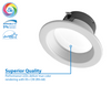 NICOR DLR4607120SWHBF DLR4(v6) 4-inch White Selectable Recessed LED Downlight with Baffle