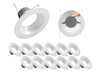 NICOR DLR566091203KWH-12PK DLR56(v6) 5/6-inch White 900 Lumen 3000K Recessed LED Downlight (12 Pack)