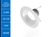NICOR DLR566121203KWH DLR56(v6) 5/6-inch White 1200 Lumen 3000K Recessed LED Downlight