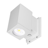 NICOR OWCQ4U1033MV50WH Dorado 33W Square LED Outdoor Wall Mount Cylinder Up/Down Light, 5000K, White