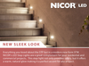 NICOR STW11203KHWH STW Series Horizontal Wet Location LED Step Light, White