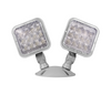 NICOR ERHWP2GR ERH Series Weather Resistant Emergency LED Remote Light Fixture, Double Head