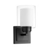 Quorum 582-1-59 1-Light Wall Mount,Matte Black