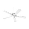 Quorum 4525-8 Ovation Ceiling Fan, Studio White