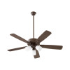 Quorum 4525-386 3-Light Ceiling Fan,Oiled Bronze