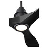 Quorum 97543-59 1-Light Ceiling Fan,Matte Black