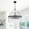 Crystorama EMO-5406-BF Emory Black Forged 8 Light Chandelier