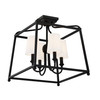 Crystorama 2243-BF Sylvan Black Forged 4 Light Ceiling