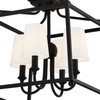 Crystorama 2243-BF Sylvan Black Forged 4 Light Ceiling