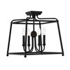 Crystorama 2243-BF Sylvan Black Forged 4 Light Ceiling