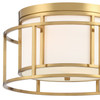 Crystorama 9590-LG Hulton Luxe Gold 2 Light Ceiling