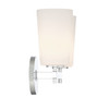 Crystorama COL-102-CH Colton Polished Chrome 2 Light Wall Mount