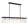 Crystorama EMO-5407-BF Emory Black Forged 6 Light Chandelier