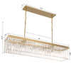 Crystorama EMO-5407-MG Emory Modern Gold 6 Light Chandelier