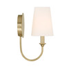 Crystorama PAY-921-VG Payton Vibrant Gold 1 Light Wall Mount