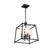 Crystorama 2245-BF Sylvan Black Forged 4 Light Chandelier Crystorama 2245-BF Sylvan Black Forged 4 Light Chandelier