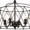 Crystorama ZUC-A9030-EB-GA Zucca English Bronze + Antique Gold 4 Light Lantern