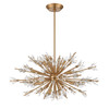 ELK HOME 12767/24 Starburst 36'' Wide 24-Light Chandelier - Satin Brass