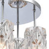 ELK HOME 82197/4 Forma de Crystal 13.75'' Wide 4-Light Semi Flush Mount - Polished Chrome