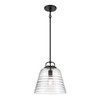 ELK HOME 67876/1 Current 12'' Wide 1-Light Pendant - Matte Black