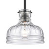 ELK HOME 67915/1 Orinoco 8'' Wide 1-Light Mini Pendant - Matte Black