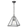 ELK HOME 68204/1 Tangent 12'' Wide 1-Light Pendant - Matte black