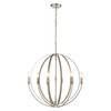 ELK HOME 81466/6 Rotunde 26'' Wide 6-Light Chandelier - Beechwood